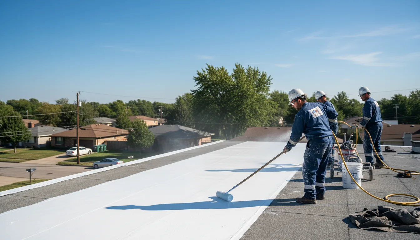 Commercial roof coating in El Indio, TX near me